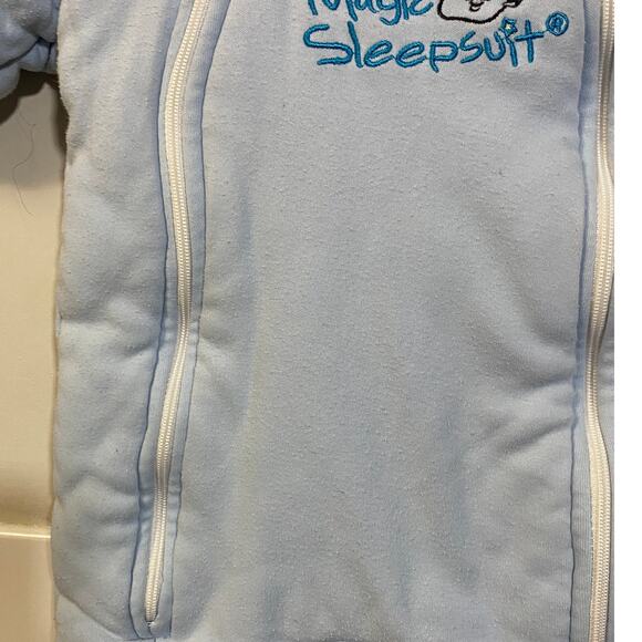 Baby Merlin's Magic Sleepsuit Swaddle Transition Sleepsack Blue Sz Small 3-6 mo - Picture 2 of 10